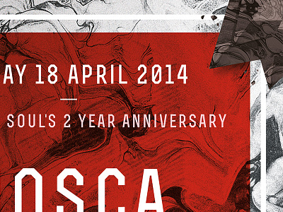 FS2Y artwork composition detail flyer mosca party poster