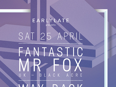 EL#2 artwork composition detail fantastic mr fox flyer party poster shape