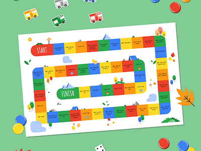 Road Trip English Board Game