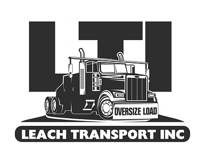 Leach Transport Logo adobe branding color design illustration illustrator logo photoshop vector