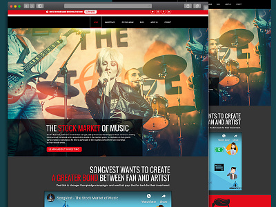 SongVest Site Mock Up