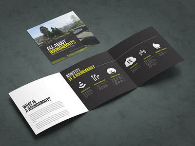 Roundabout Brochure Design adobe brochure color typography editorial flyer icons indesign layout photoshop print transportation