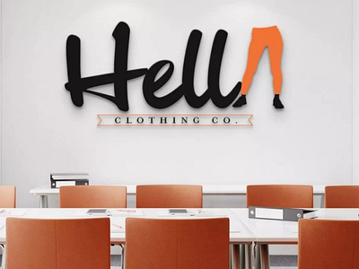 Hella Clothing Co. Logo california clothes clothing fandoms fashion hella hellaclothingco logo logodesign logos mock ups mockup nerdwear signs textiles