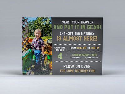 Invitation Postcard for Boy's Birthday