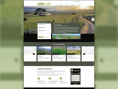 LANDmove Website Redesign adobe branding color design logo logodesign logos photoshop real estate realestate uk web web design webdesign website website design