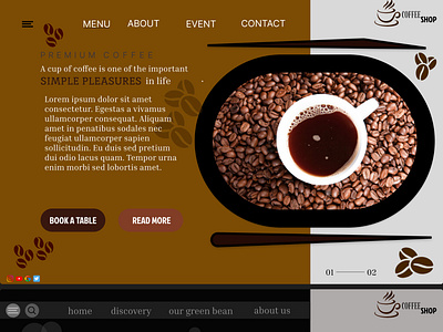 coffee shop web design