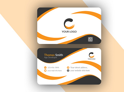 Modern Business Card Design Template bussines card