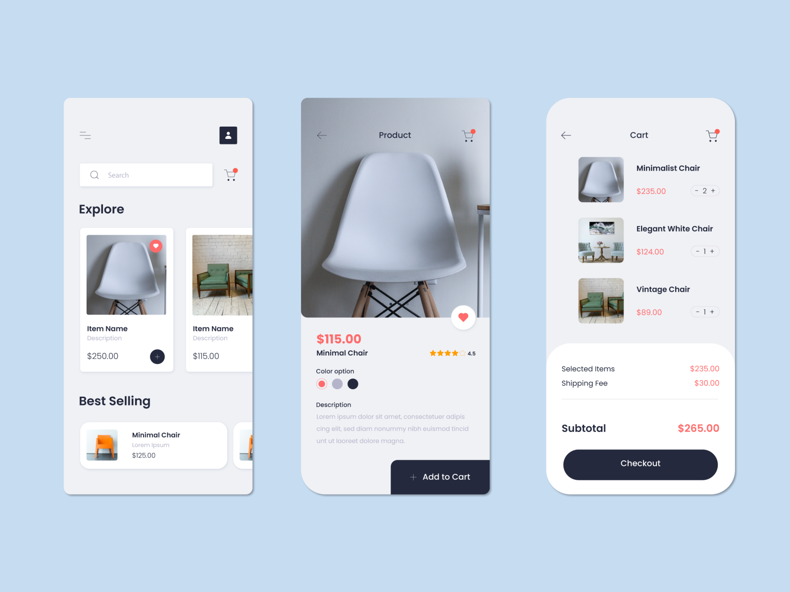 App Design by Umar Khan on Dribbble