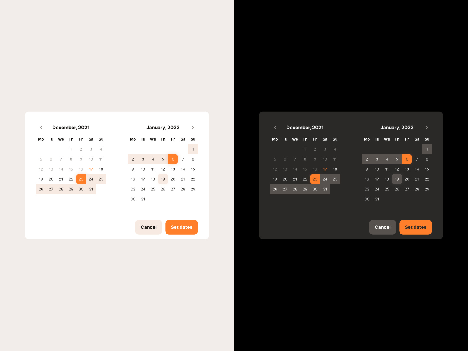 Html Calendar Selector