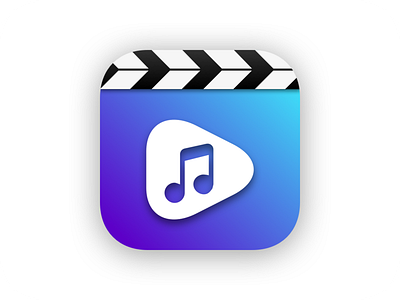 iOS App Icon | Video Editor add music app icon icon icon artwork illustration sketch app ui vector video app video editor