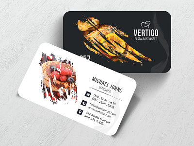 Restaurant Business Card branding business card card graphic design logo restaurant