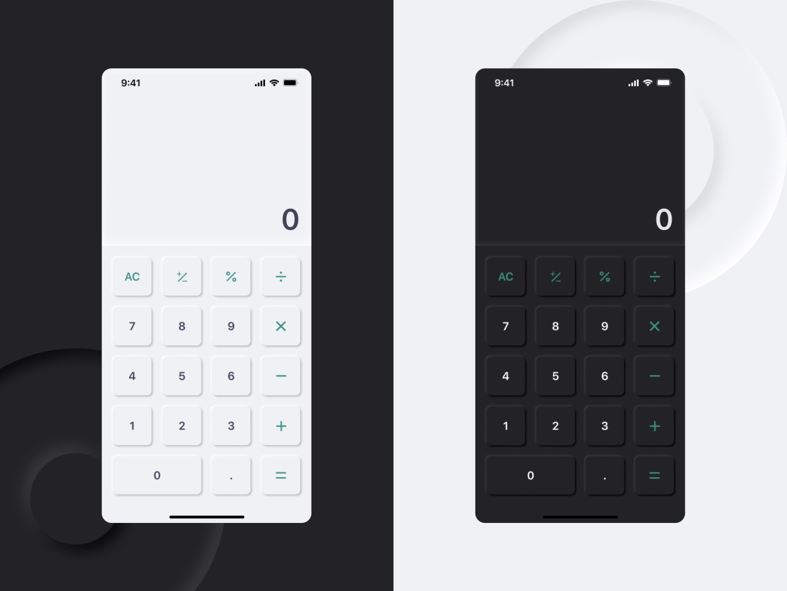 Daily UI: 2 Calculator Design applying Neumorphism by Divya Koli on ...
