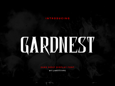 GARDNEST FONT design display font displayfont font futuristic font modern font