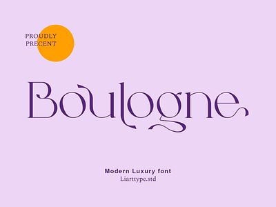 Boulogne font brush design display font displayfont font futuristic font illustration logo modern font retro font