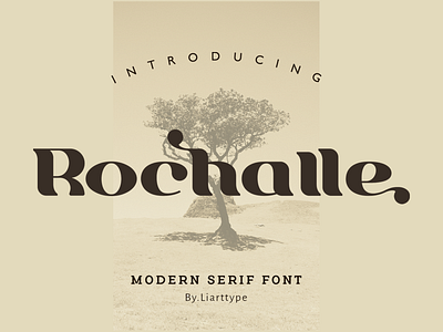 Rochalle font brush design display font displayfont font futuristic font illustration logo modern font retro font