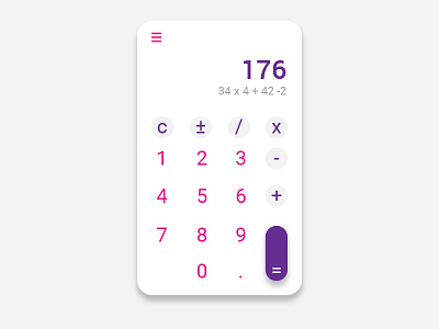 Day004 - Calculator 004 calculator dailyui design mobile standard ui ux