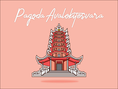 Pagoda Avalokitesvara avalokitesvara city icon indonesia pagoda semarang temple travel