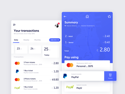 Mobilet – Payments app booking flat icons ios mobile tickets transport travel ui ux