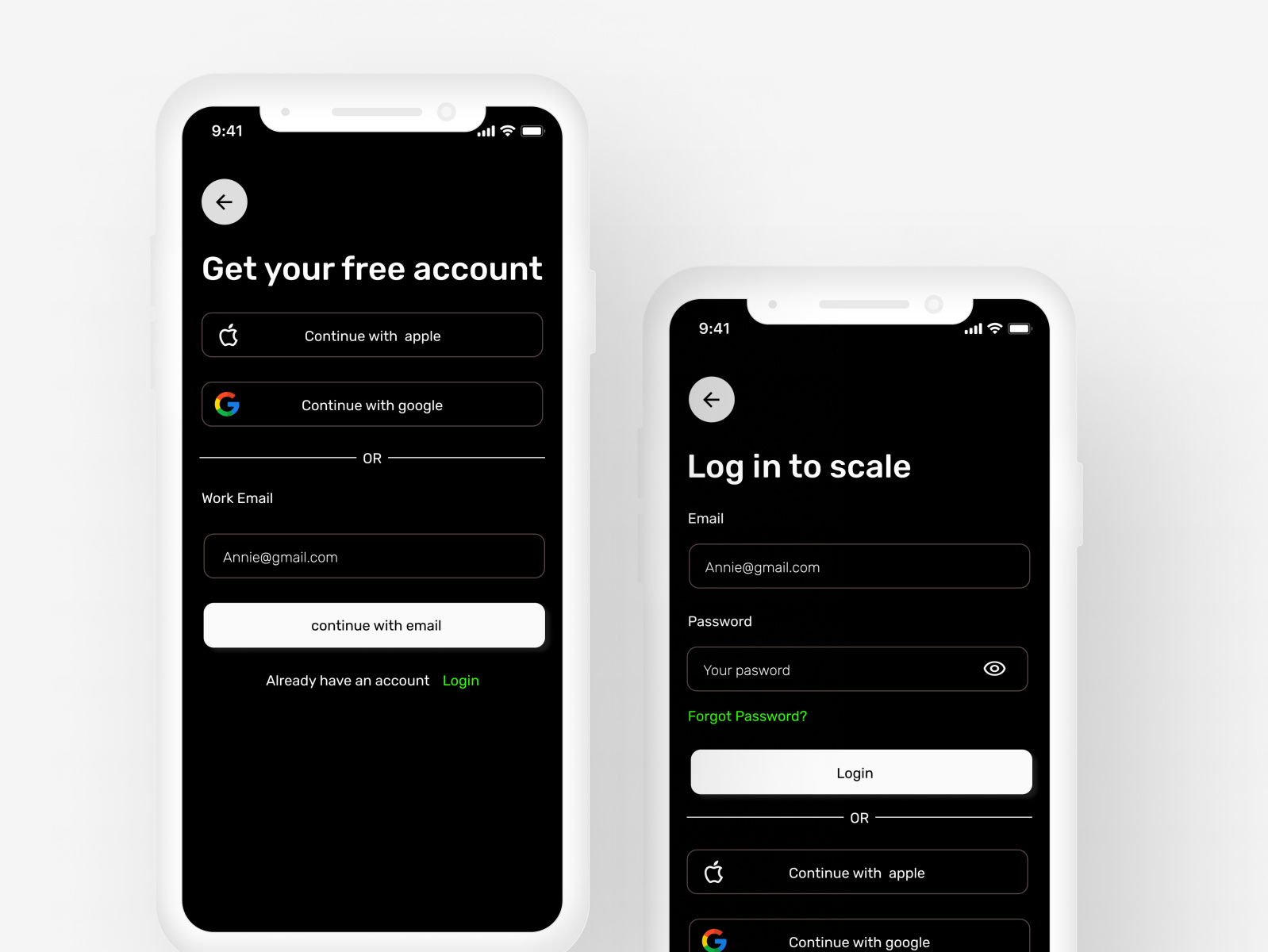Simple login screen. by Chikodi Maryann on Dribbble