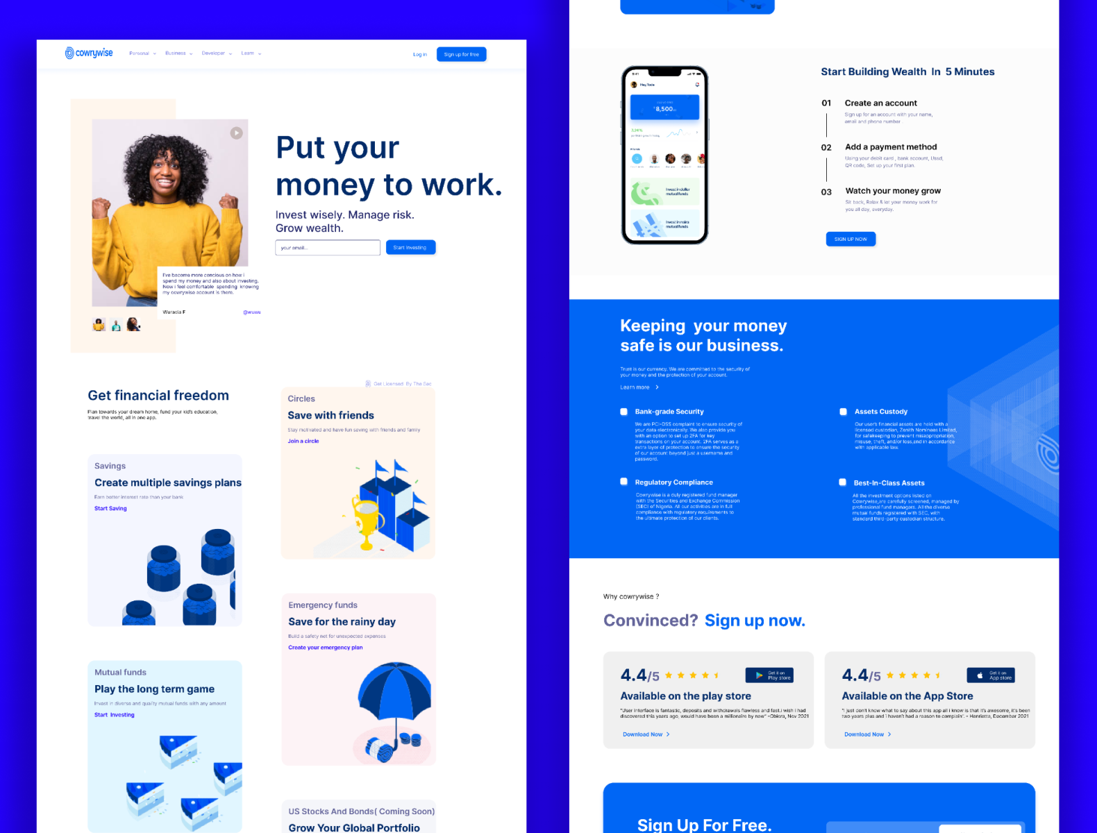 cowrywise clone by Chikodi Maryann on Dribbble