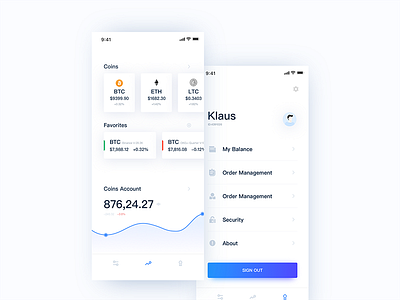 Blockchain APP app blockchain btc coins eth sketch ui ux virtual currency