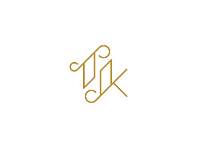 TK - Wedding Logo branding gold identity k letters logo marriage monogram t wedding