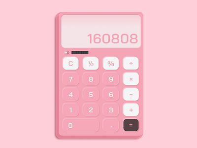 "Calculator" - Daily004 #DailyUI
