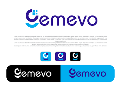 Gemevo graphic design watermark logo