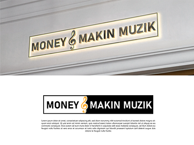 Moneu Makin Muzik graphic design watermark logo