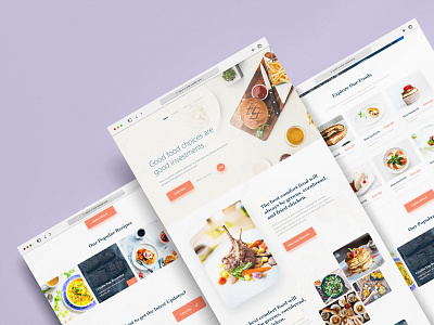 Food Website branding food graphic design logo reservation restaurant ui wellness