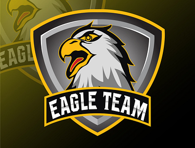 Eagle Logo 3d animation branding graphic design ui victory logo