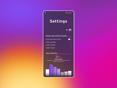 Daily UI #007: Settings