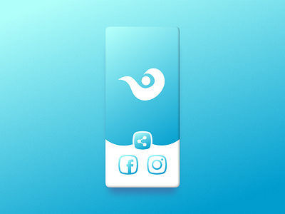 Daily UI #010: Social Share 010 app app design application branding clean daily ui 010 dailyui design facebook figma instagram logo minimal mobile share social ui ux vector