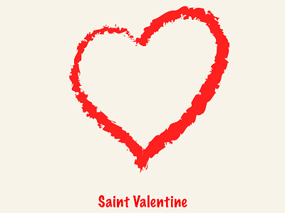 Heart for Love - Saint Valentine anniversary heart logo love party red sanit valentine