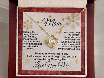 Christmas Present For Mom adobe illustrator adobe photoshop christmas message card christmas present idea gearbubble gift for mom from kids graphic design illustration message card present for mom shineon message card