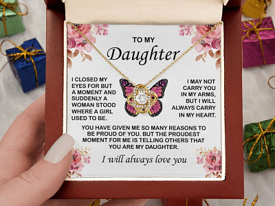 Present For Daughter adobe illustrator adobe photoshop gearbubble graphic design message card shineon message card ui