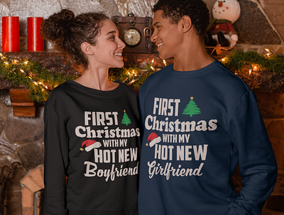 Christmas Present For Couple adobe illustrator adobe photoshop christmas couple couple sweatshirt gearbubble graphic design merry christmas message card sweatshirt ugly christmas sweatshirt ui winter winter sweatshirt