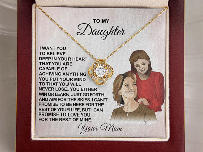 Present for Daughter From Mom adobe illustrator adobe photoshop daughter gearbubble gift for daughter graphic design message card mom and daughter present for daughter from mother shineon shineon message card ui valentine gift for daughter