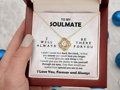 Present For Soulmate adobe illustrator adobe photoshop couple gift gearbubble gift for soulmate graphic design love knot necklace for soulmate message card present for soulmate shineon shineon message card soulmate ui valentine day valentine gift for soulmate