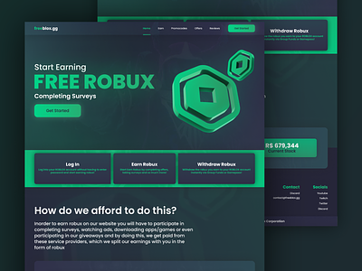 Robux designs, themes, templates and downloadable graphic elements on  Dribbble