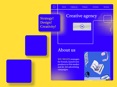 Creative agency design agency branding creative agency design landing page ui web webdesign