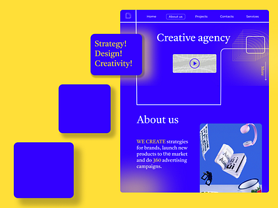 Creative agency design agency branding creative agency design landing page ui web webdesign