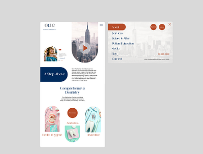 Landing page for dental clinic