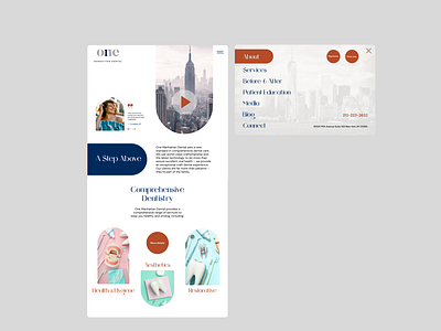 Landing page for dental clinic