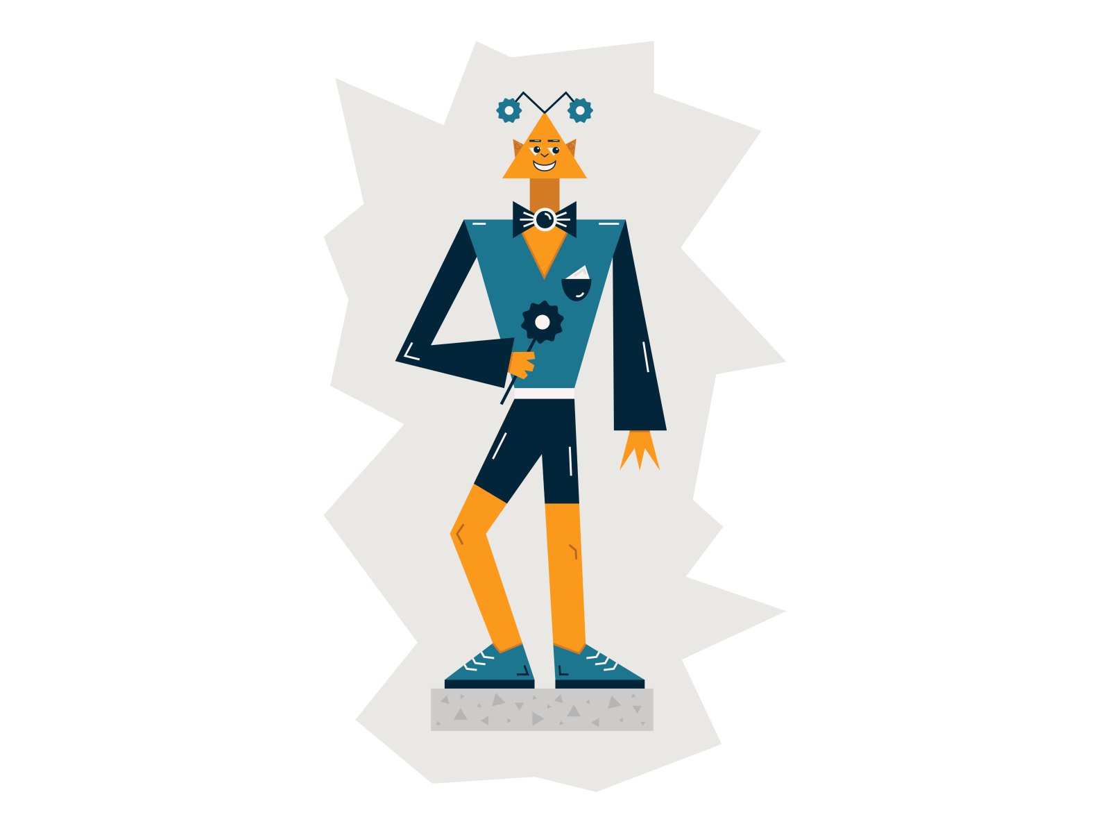 A cheerful alien by iryna politovska on dribbble
