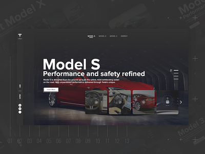 Tesla Website adobe xd cars design freebie interaction design mobile tesla ui user interface ux web website