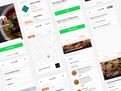 Find a Restaurant App adobe xd android app design freebie interaction design ios11 iphone restaorant ui user interface ux