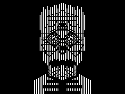 ETA blackandwhite design graphic head illustration minimal symmetry tattoo tattoo art vector