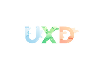 UXD branding design font vector