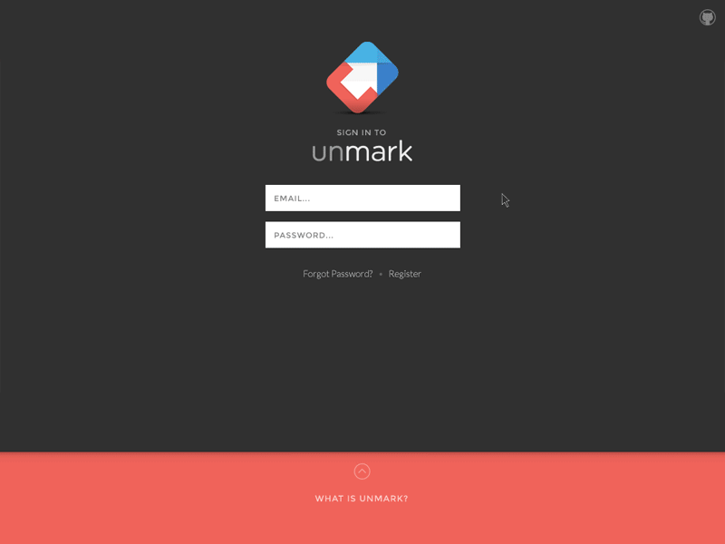 Unmark sign in
